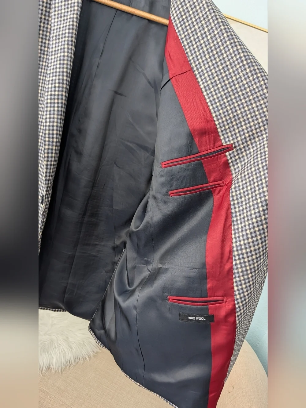 Daniel Hechter  100% Wool Sport Coat Blazer Size 46 R